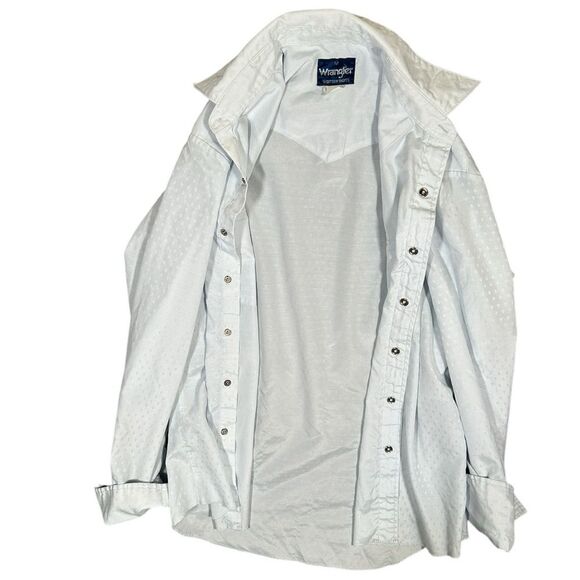 WRANGLER Vintage snap button Western dress shirt Sz Med - Picture 3 of 9
